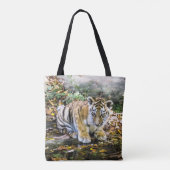 Schattige tierkuil tote bag (Achterkant)