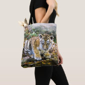 Schattige tierkuil tote bag (Dichtbij)