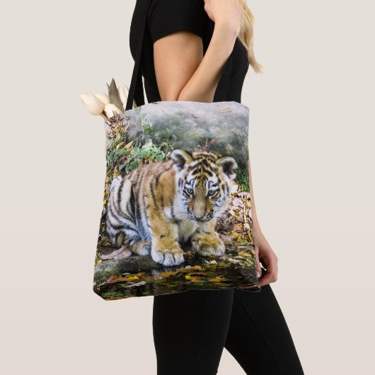 Schattige tierkuil tote bag (Dichtbij)