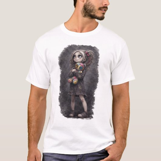 Schattige Tiffany en haar beer T-shirt (Voorkant)