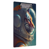 Schattige Tiger Astronaut Klembord (Rechts)