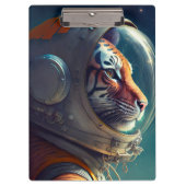 Schattige Tiger Astronaut Klembord (Voorkant)