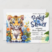 Schattige Tiger Cub Delight Baby shower Kaart (Voorkant)