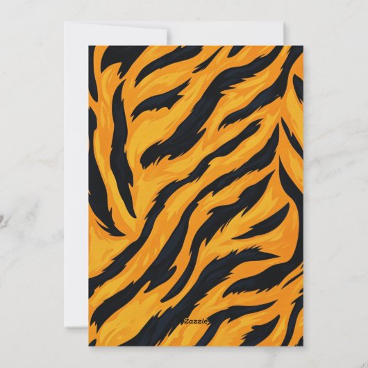 Schattige Tiger Cub Valentijn's Day Kaart (Achterkant)