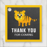 Schattige Tiger Kids Verjaardagsfeestje Bedankjes Labels<br><div class="desc">Schattige dank u gunst tags voor een tijger thema feest.</div>