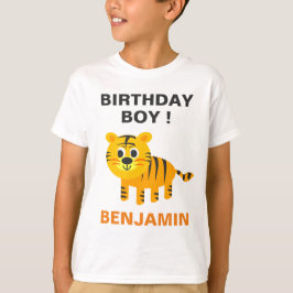 Schattige Tiger Kids Verjaardagsfeestje T-shirt