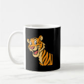Schattige Tiger Wildcat Funny Wildlife Animal Oerw Koffiemok (Links)