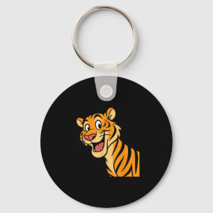 Schattige Tiger Wildcat Funny Wildlife Animal Oerw Sleutelhanger