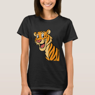 Schattige Tiger Wildcat Funny Wildlife Animal Oerw T-shirt