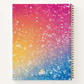 Schattige tijdschrift Glitter Splatter Notitieboek (Achterkant)