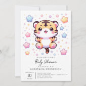 Schattige Tijger Baby shower Kaart (Voorkant)
