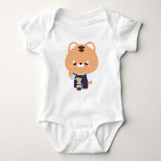 Schattige Tijger Barista Romper (Voorkant)