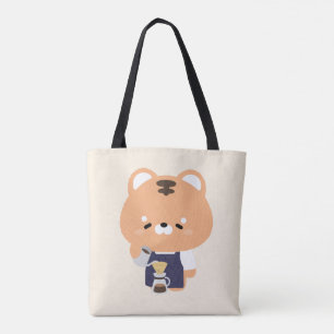 Schattige Tijger Barista Tote Bag