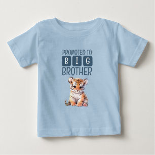 Schattige tijger grote broer blauw