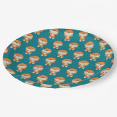 Schattige tijger papieren bordje (Gekanteld)