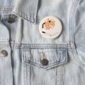 Schattige Tijger Ronde Button 5,7 Cm (In situ)