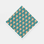 Schattige tijger servet (Hoek)