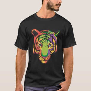 Schattige Tijger Voor Tijger Kleurrijke Grote Kat  T-shirt