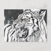 schattige tijgerdierenvrienden briefkaart (Voorkant)