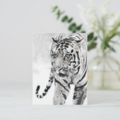 schattige tijgerdierenvrienden briefkaart (Staand voorkant)