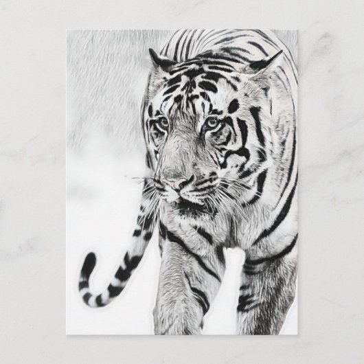 schattige tijgerdierenvrienden briefkaart (Voorkant)