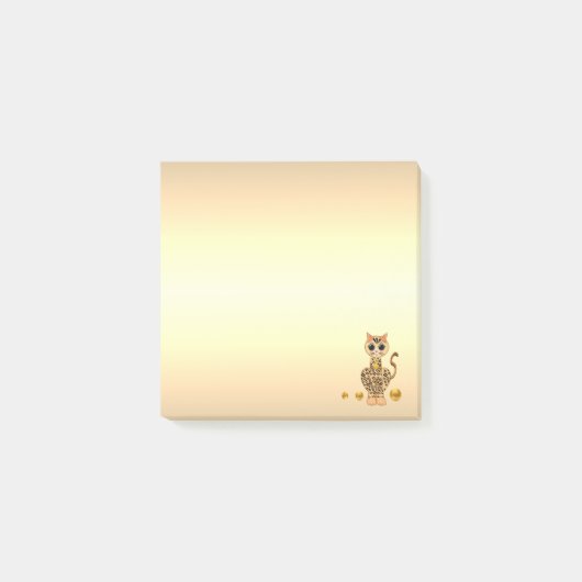 Schattige Tijgerkat Cartoon Post-it® Notes (Voorkant)