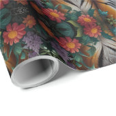 Schattige tijgerkoppel in het bos cadeaupapier (Rol Hoek)