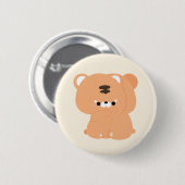 Schattige tijgerpaar ronde button 5,7 cm (Voorkant /achterkant)