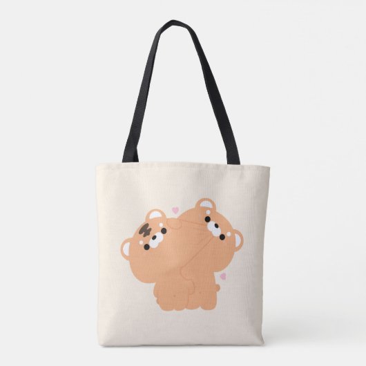 Schattige tijgerpaar tote bag (Achterkant)