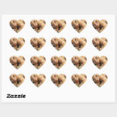 Schattige Tijgerstreep Kittens Hart Sticker (Vel)