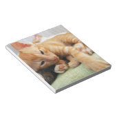 Schattige Tijgerstreep Kittens Notitieblok (Schuin)