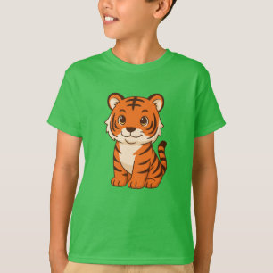 Schattige Tijgerwelp T-shirt
