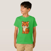 Schattige Tijgerwelp T-shirt (Voorkant volledig)