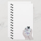 Schattige Tiny Newborn Puppy Stationery Briefpapier (Voorkant / Achterkant)