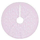 Schattige Tiny Pink Trees familienaam boomrok Kerstboom Rok (Voorkant)