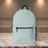 Schattige Tiny Rainbow Pattern op Blue Sky Bedrukte Rugzak