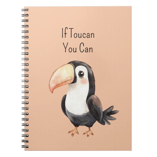 Schattige Toekan Vogel Dier Notitieboek (Voorkant)