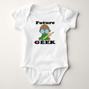 schattige toekomst nerd zwarte baby romper