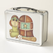 Schattige Tommy Turtle Stainless Steel Lunch Box (Achterkant)