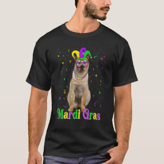 Schattige Tonkinese Kat  Dieren  Mardi Gras Carnav T-shirt