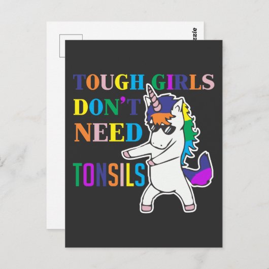 Schattige Toonzaal Verwijdering Chirurgie Eenhoorn Briefkaart (Voorkant / Achterkant)