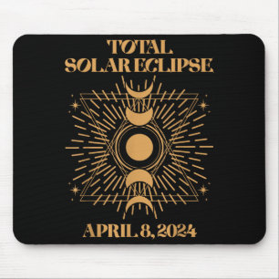 Schattige Totale Zonsverduistering 8 april Muismat