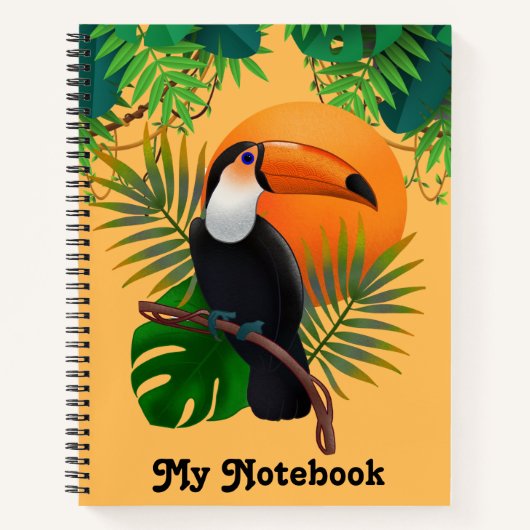 Schattige Toucan Notitieboek (Voorkant)