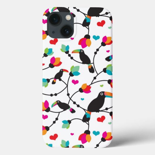 schattige toucan vogeltropische illustratie Case-Mate iPhone case (Achterkant)