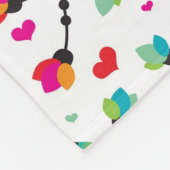 schattige toucan vogeltropische illustratie fleece deken (Hoek)