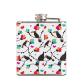 schattige toucan vogeltropische illustratie heupfles (Achterkant)