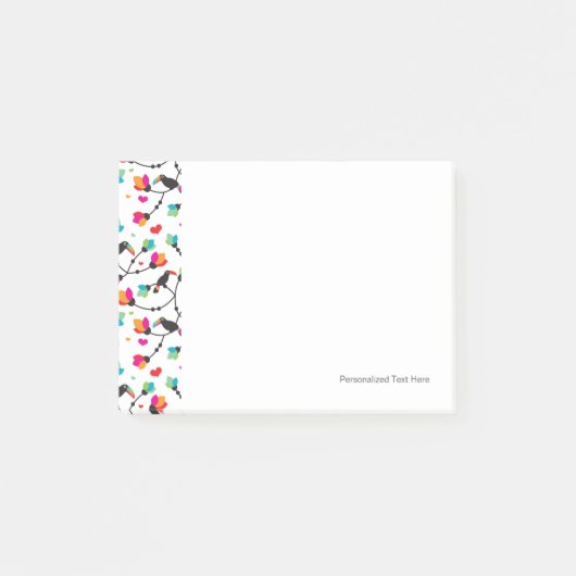 schattige toucan vogeltropische illustratie post-it® notes (Voorkant)