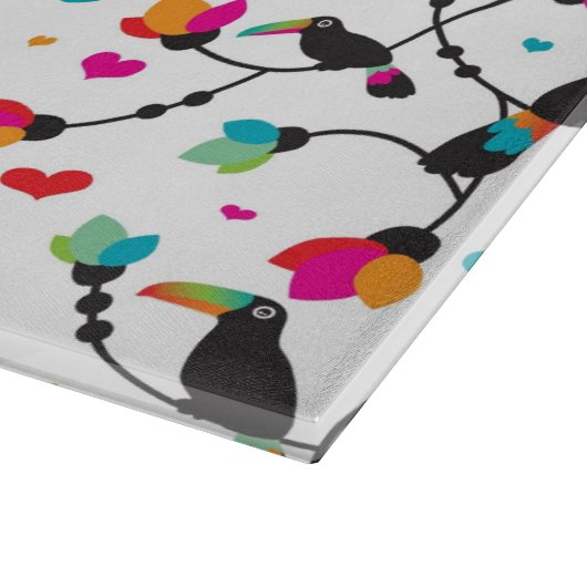 schattige toucan vogeltropische illustratie snijplank (Hoek)