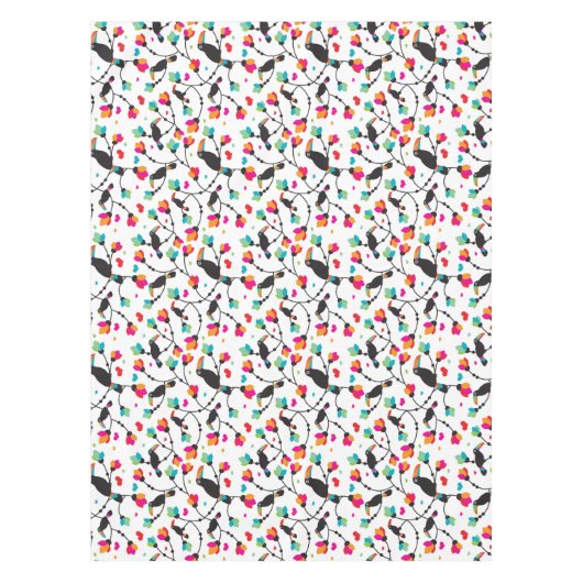 schattige toucan vogeltropische illustratie tafelkleed (Voorkant)