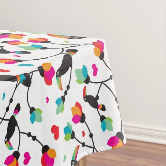 schattige toucan vogeltropische illustratie tafelkleed (Voorbeeld)